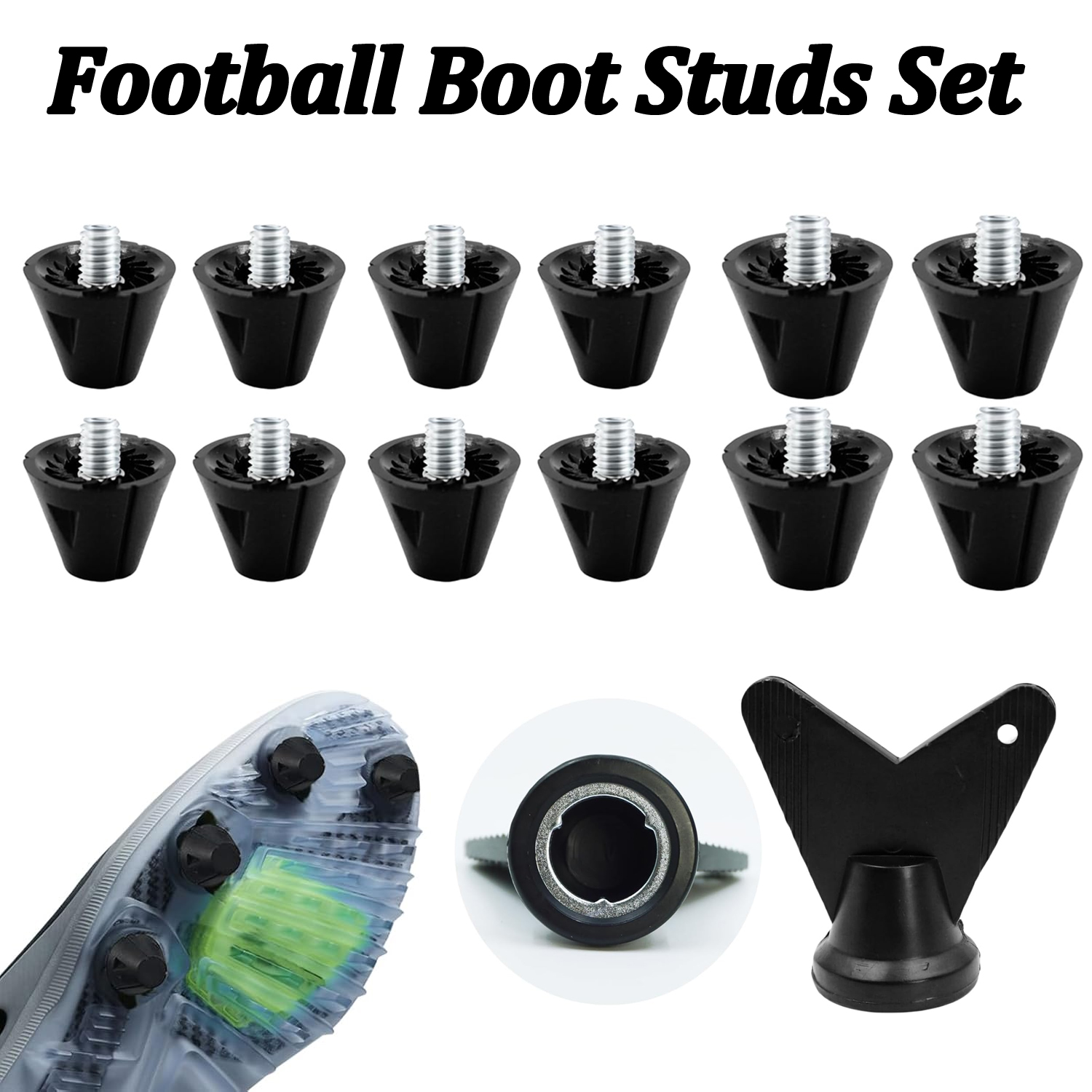 Sneaker Care Set - 4/12PCS Football Boot Studs Replacement 13MM&16MM