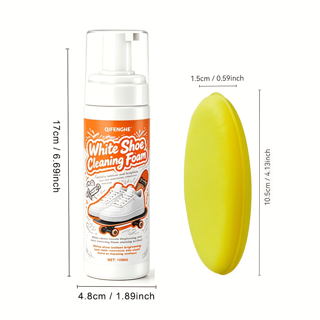 Portable No Rinse White Shoe C - огляд і ціна Sneaker Cleaner
