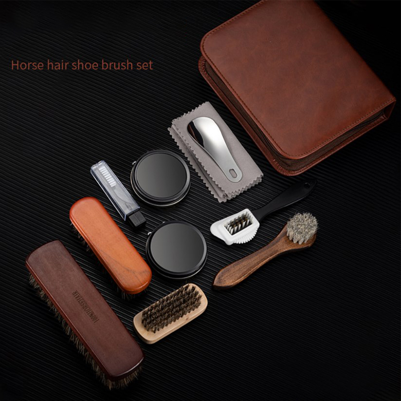 HorseHair Shoe Brush Set Leath - огляд і ціна Sneaker Care Products