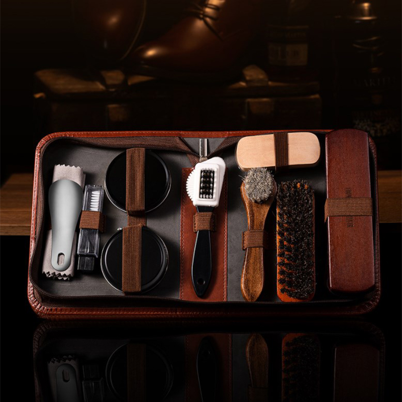 HorseHair Shoe Brush Set Leath - огляд і ціна Sneaker Care Products