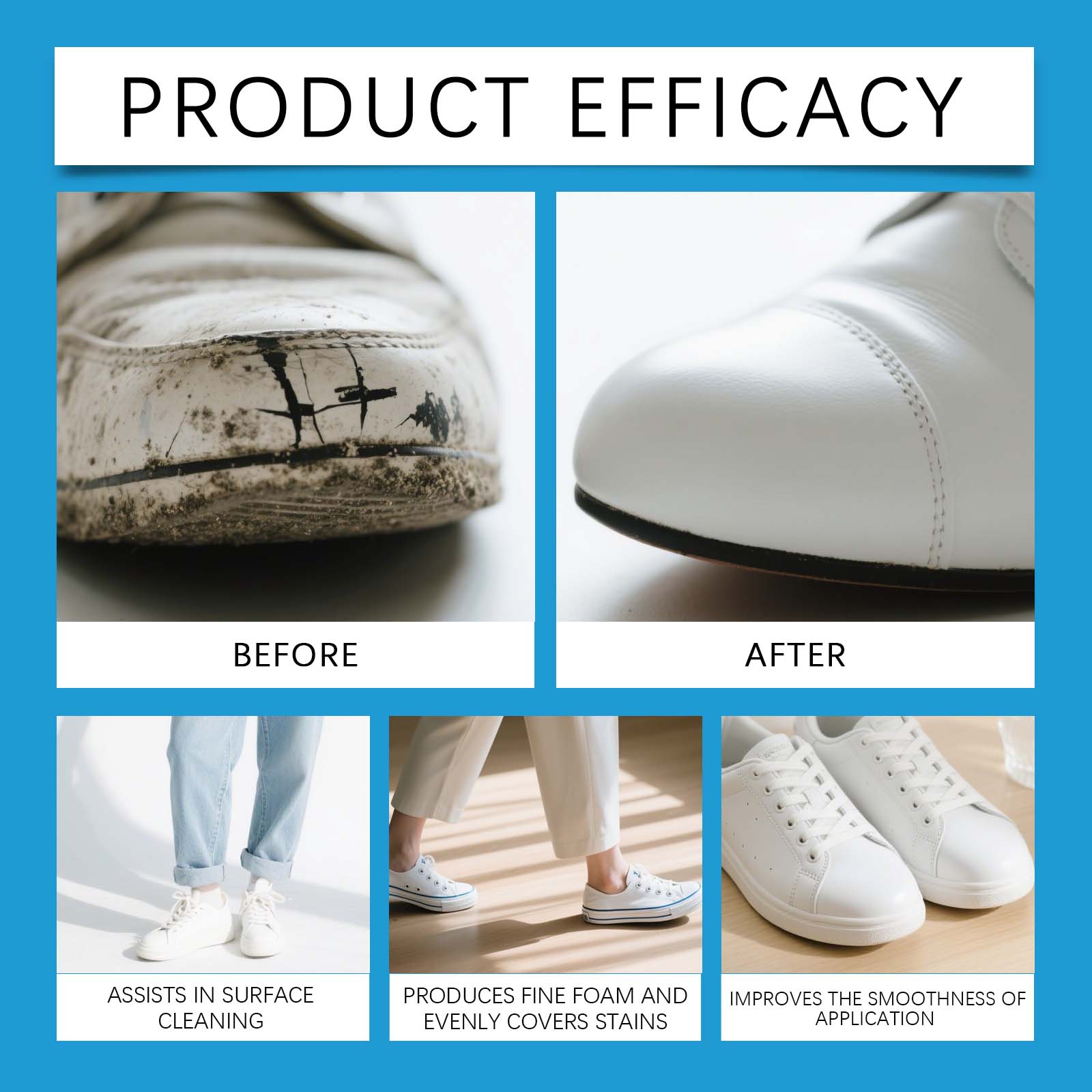 White Shoe Cleaner Cream Sneak - огляд і ціна Sneaker Cleaner