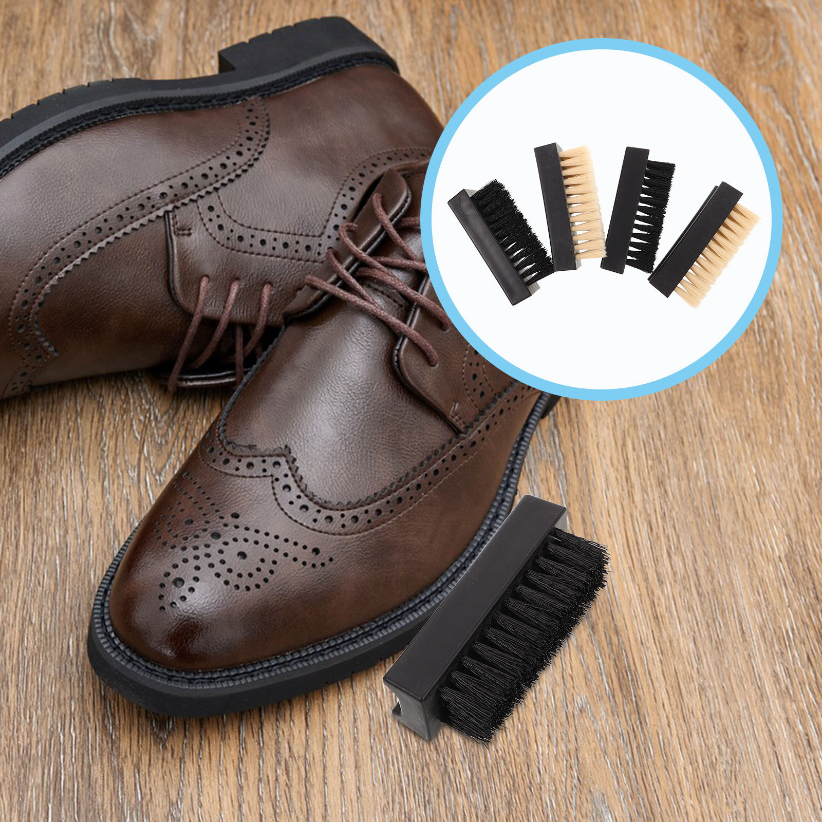 4Pcs Multifunction Shoe Brush  - огляд і ціна Sneaker Care Suede