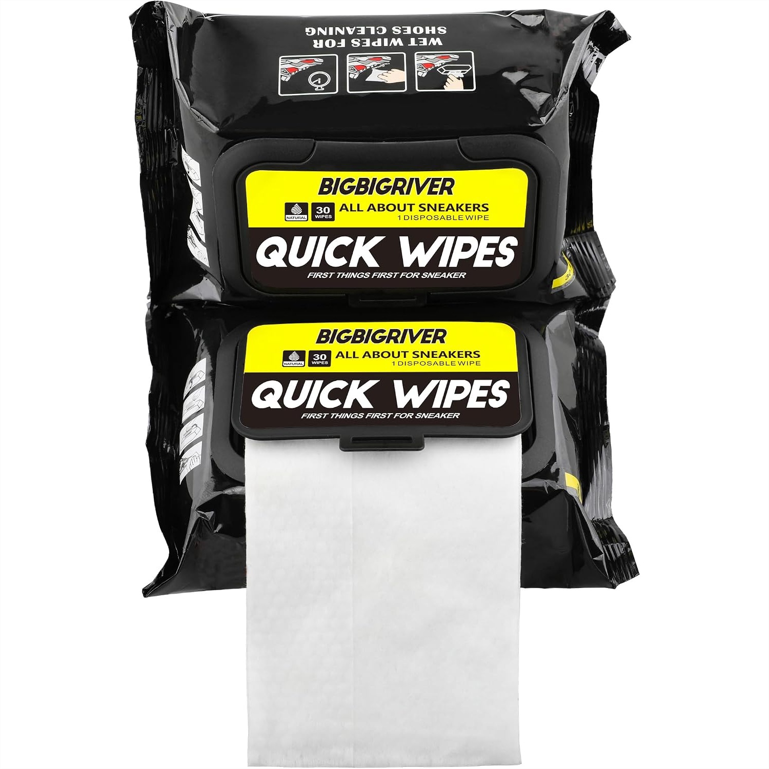 Shoe Wipes 2 Pack 60 Pcs Sneak - огляд і ціна Sneaker Cleaner