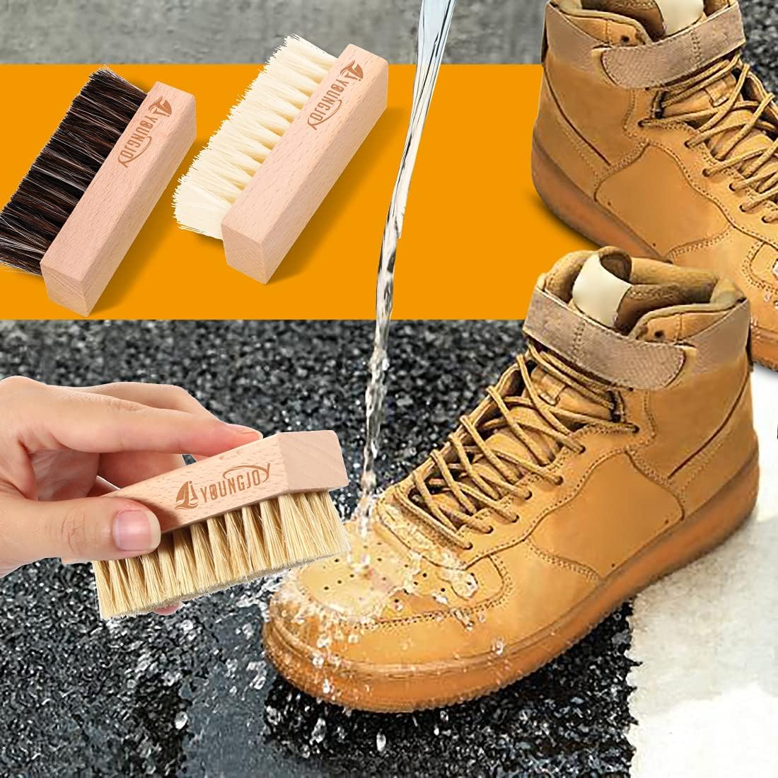 YoungJoy 3 Pieces Dual Sided S - огляд і ціна Sneaker Cleaner